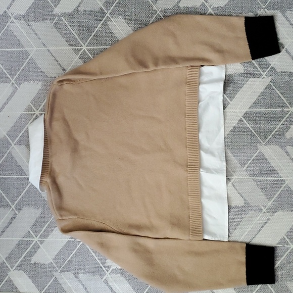 Sandro Dal Collard Wool/Cashmere Bleand Sweater - Picture 7 of 10